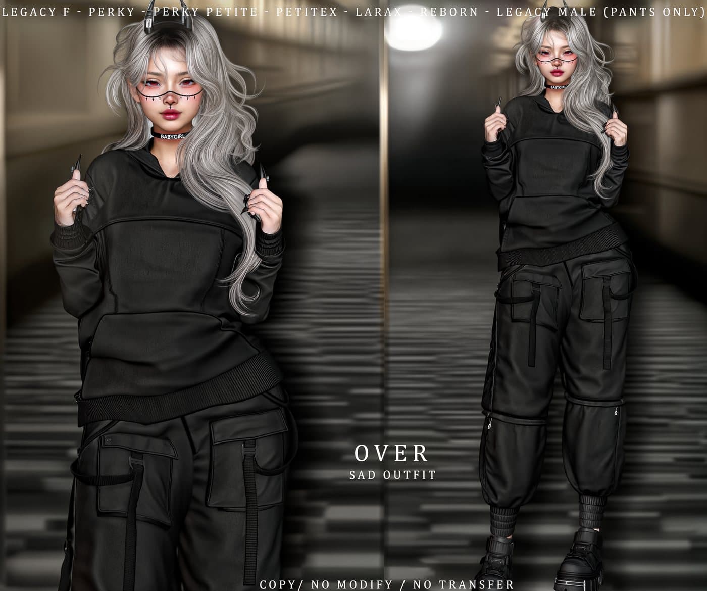 Sad outfit vendor art